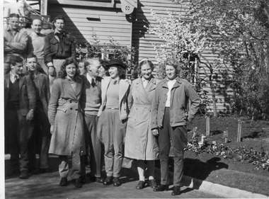 Photograph - Black and white print, E.M. Gibson, Show Day 1947, 1947