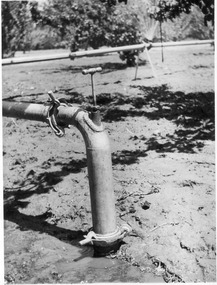 Photograph - Black and white print, E.M. Gibson, Control Valve Webb Way Irrigation System, February 1947