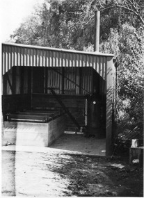 Photograph - Black and white print, E.M. Gibson, Soil Sterilizer, April 1947