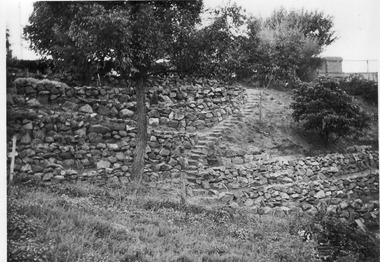 Photograph - Black and white print, E.M. Gibson, Rock Bank Near Swan Street, April 1947