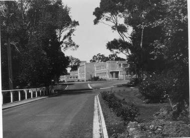 Photograph - Black and white print, E.M. Gibson, Administration Building, Late 1940s