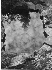 Photograph - Black and white print, E.M. Gibson, Rock Pool, March/April 1947