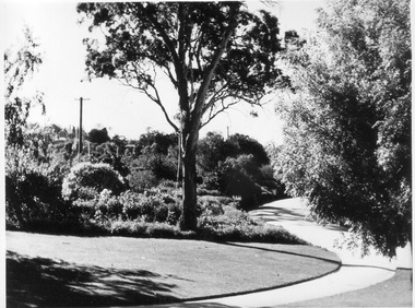 Photograph - Black and white print, E.M. Gibson, Entrance to College Grounds, 30 March 1948