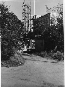Photograph - Black and white print, E.M. Gibson, Construction of Administration Building, 30 March 1948