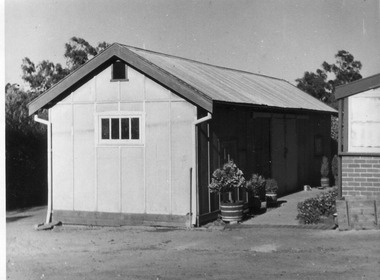Photograph - Black and white print, E.M. Gibson, Green Houses, 30 March 1948
