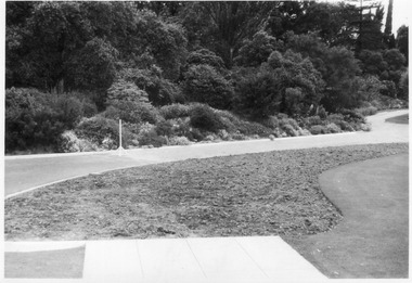 Photograph - Black and white print, E.M. Gibson, Hilda Kirkhope Rockery, Late 1940s