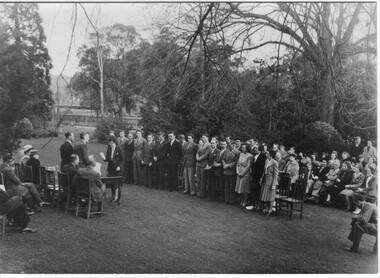 Photograph - Black and white print, E.M. Gibson, Commonwealth Reconstruction Training Scheme Graduation Ceremony, 1948