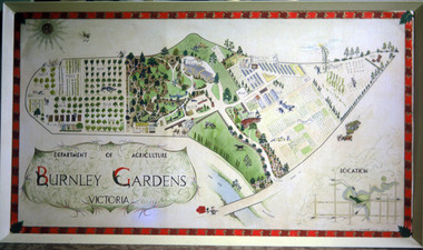 Album - Colour print, colour 35mm slide, CD, Picture of Plan of Burnley Gardens, 1965