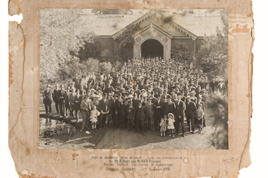 Photograph - Black and white prints and negative, Sutcliffe & Akers Photo, Audience for Poultry Lecture, 1914