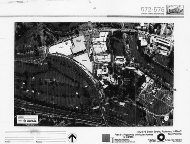 Photograph - Black and white print, Billard Leece R. Corporation, Proposed changes to Burnley Campus site, 2003