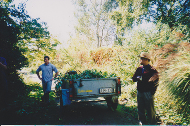Photograph - Colour print, Sandra Pullman, Friends of Burnley Gardens Working Bee, 1999
