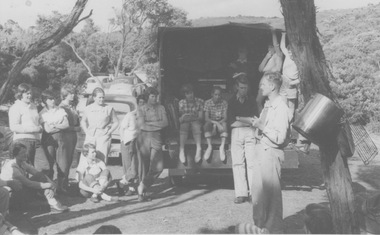 Photograph - Black and white print, M. Nelson, Wilson's Prom Camp 1955, 1955