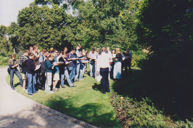Photograph - Colour print, Student Outside Class, Unknown