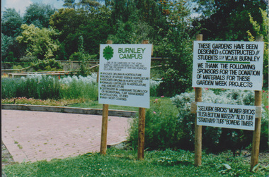 Photograph - Colour print, Garden Week Student Gardens, 1983-1986