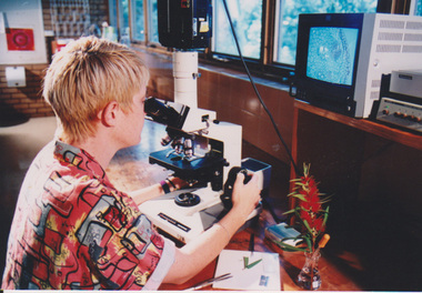 Photograph - Colour print, Student in the Laboratory