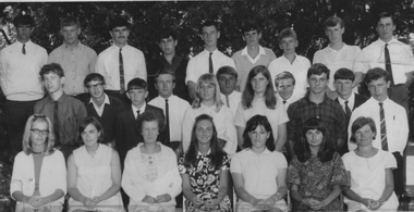 Photograph - Black and white print, Information Branch Victorian Department of Agriculture, Student Year Group, c. 1960