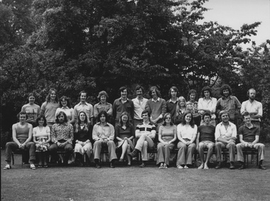 Photograph - Black and white print, Information Branch Victorian Department of Agriculture, Student Group, 1970