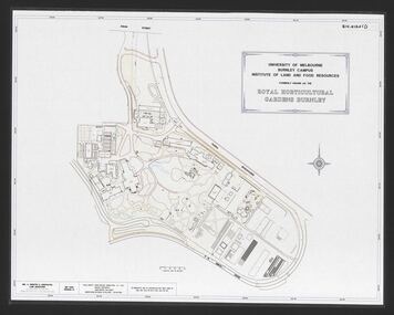 Plan, University of Melbourne Burnley Campus Institute of Land and Food Resources Formerly known as the Royal Horticultural Gardens Burnley [sic], 2001