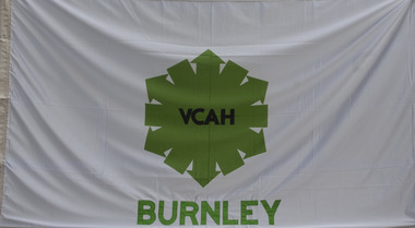 Banner - Flag, Evan Evans Flags, VCAH BURNLEY campus flag, 1983-1996