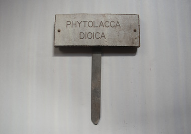 Sign, Garden Plant Label