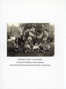 Photograph - Display, Archivists, Display of Student Clothing Through the Generations, 1995