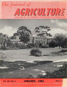 Photograph, Dept pf Agriculture, Victoria, Administrative Building, 1961