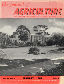 Photograph - Journal, Dept pf Agriculture, Victoria, Administration  Building, 1961