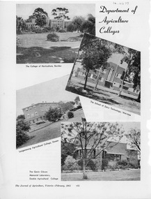 Photograph, Dept pf Agriculture, Victoria, Department of Agriculture Colleges, 1961