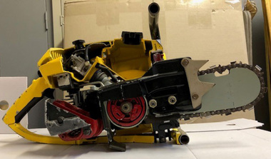 Machine - Cutaway Model, McCulloch Corporation, Cutaway Chainsaw, 1976