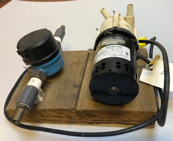 Machine - Model, Little Giant Pump Co, Model Electric Pump and Flow Meter