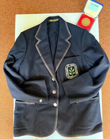 Uniform (item) - Blazer and Medal, Buckley & Nunn Ltd, College Blazer with Centenary Medal