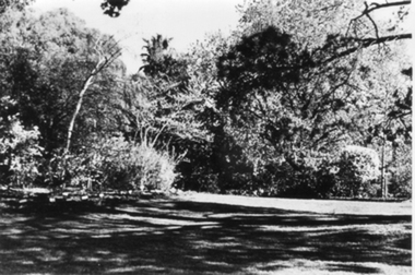 Photograph - black and white photograph, E.M. Gibson, Croquet Lawn, September 1942