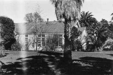 Photograph - Black and white photograph, E.M. Gibson, Pavilion, Early 1940's