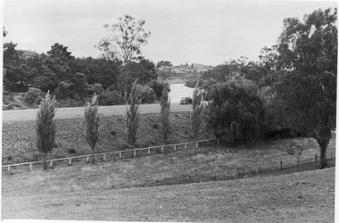 Photograph - Black and white photograph, E.M. Gibson, Yarra Boulevardand the Lagoon Paddock, March 1943