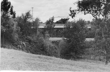 Photograph - Black and white photograph, E.M. Gibson, Yarra Boulevard and Swan Street Bridge, March 1943