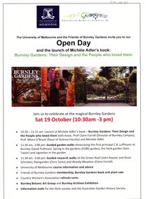 Flyer, The University of Melbourne, Open Day, October 2025