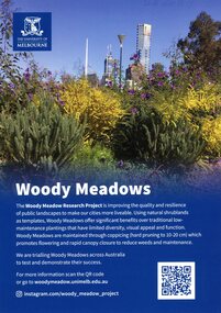 Postcard - Card, The University of Melbourne, Woody Meadows, Unknown