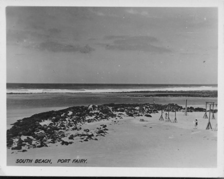 South Beach with playground equipment at middle right of picture