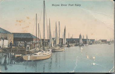 Postcard - Photograph, A.C. Aberline, Fishing boats in Mayne River