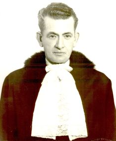 Photograph - Portrait photograph, Hill, Alexander George Mayor of Borough of  Port Fairy 1944 1945 1962 1970