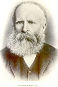 Photograph, Cr G Haynes Shire of Belfast President 1874-75-76