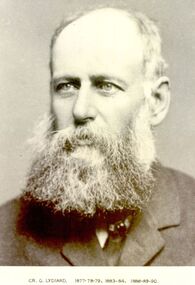 Photograph, Cr G Lydiard Belfast Shire President 1877-78-79, 83-84 88-90
