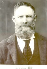 Photograph, Cr W Leddin  Shire of Belfast President 1890-91 1900-01