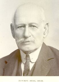Photograph, Cr William Boyd Shire of Belfast President 1891-92 95-96