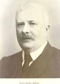 Photograph, Cr AF Molan Shire of Belfast President 1892-93