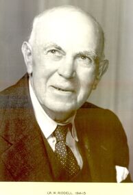 Photograph, Cr W Riddell Shire of Belfast president 1914-15