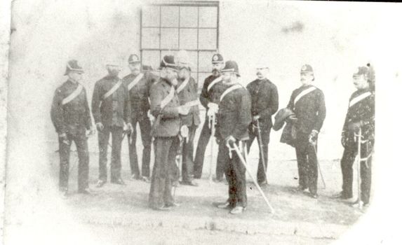 10 members of the volunteers defence force garrison in uniform