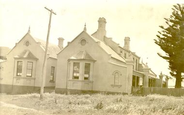 Right side of hospital new extension with bay windows