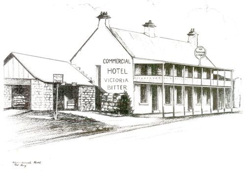Line drawing of the Commercial hotel