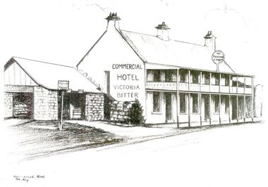 Line drawing of the Commercial hotel